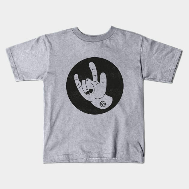 Rock & Roll hand Kids T-Shirt by Sviali